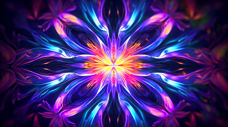 Abstract fractal. Fractal art background for creative design. Decoration for wallpaper, desktop, poster, cover booklet. Print for clothes, t-shirts. Creative illustration for designの素材