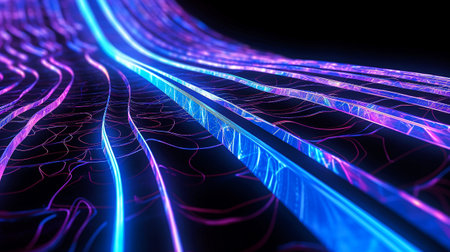 abstract fractal background a computer-generated 2D illustration, textureの素材