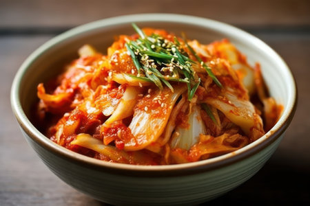 Korean food Kimchi, Stir-fried cabbage in tomato sauceの素材