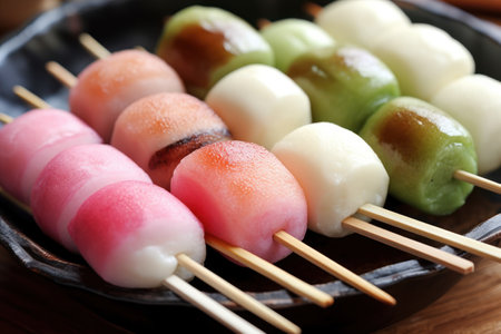 Korean traditional food Songpyeon, half-moon-shaped rice cakeの素材