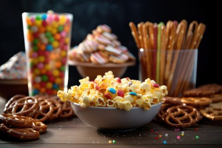 stock photo of Birthday Party Snack ai generatedの素材