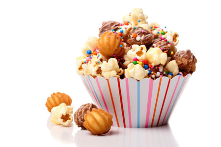 stock photo of Birthday Party Snack isolated white background ai generatedの素材