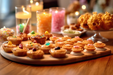 stock photo of Birthday Party Snack ai generatedの素材
