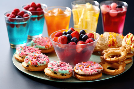 stock photo of Birthday Party Snack ai generatedの素材