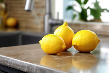 photo of lemons fruit in the kitchen Generated AIの素材