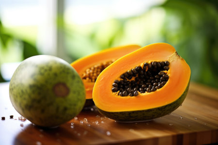 photo of papayas fruit in the kitchen Generated AIの素材