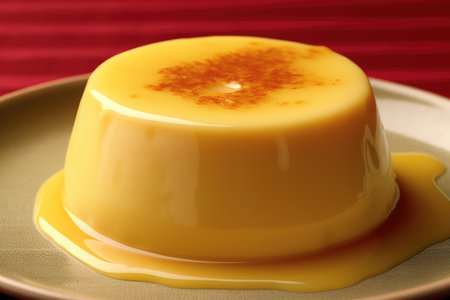 custard pudding profesional advertising food photography AI Generatedの素材