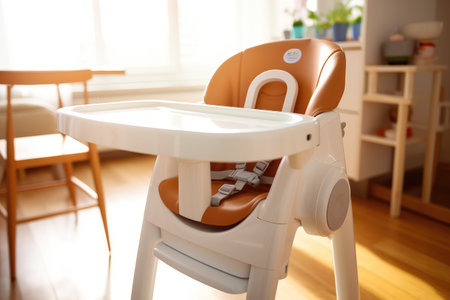 Photo for baby feeding chair in the Dining table professional advertising photography - Royalty Free Image