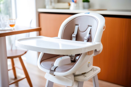baby feeding chair in the Dining table professional advertising photographyの素材