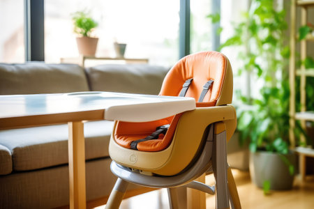 Photo for baby feeding chair in the Dining table professional advertising photography - Royalty Free Image