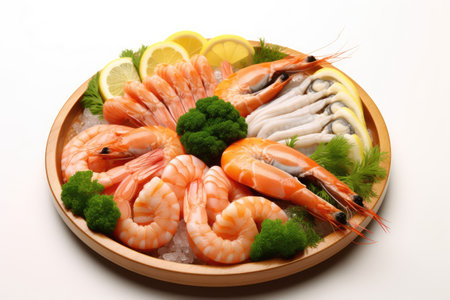 Garnish Seafood professional advertising food photographyの素材