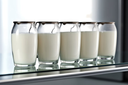 Milk Fridge professional advertising food photographyの素材