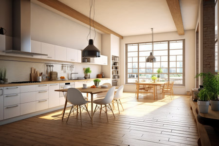 Open Plan Kitchen professional advertising food photographyの素材