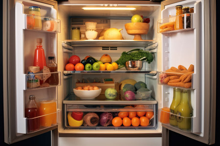 inside Refrigerator professional advertising food photographyの素材