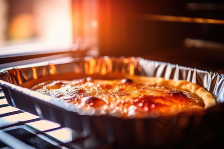 View into the oven on the baking tray professional advertising food photography AI Generatedの素材