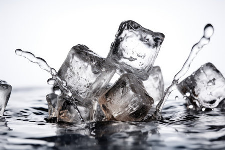 ice cubes professional advertising food photography AI Generatedの素材