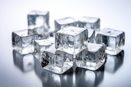 ice cubes professional advertising food photography AI Generatedの素材