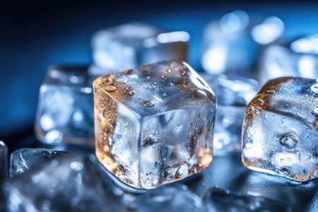 ice cubes professional advertising food photography AI Generatedの素材