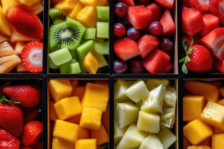 fruit salads professional advertising food photography AI Generatedの素材