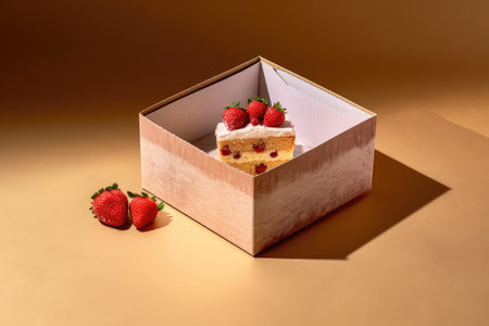 cake in the box professional Advertising food photographyの素材