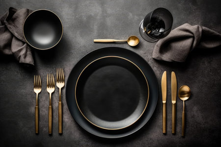 dinning table simply decorated furniture professional Advertising food photographyの素材