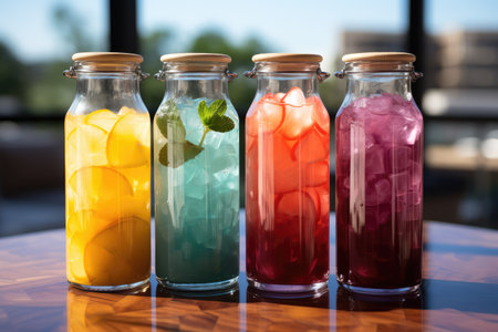 juice glass bottle professional advertising food photographyの素材