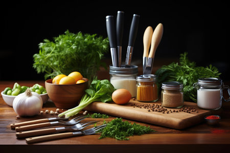 Cooking Tools and Utensil Professional Advertising Food Photographyの素材