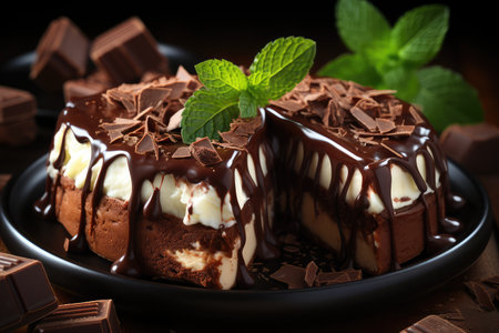 a slice chocolate french toast Professional Advertising Food Photographyの素材