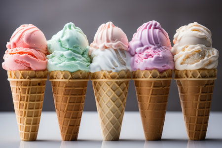ice cream pastel color professional advertising food photographyの素材