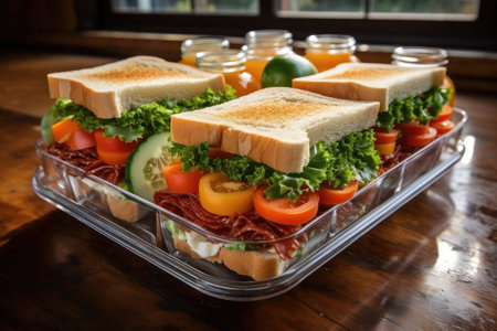 lunch box serving inspiration ideas professional advertising food photographyの素材