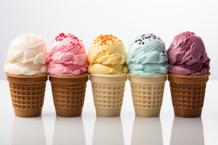 ice cream pastel color professional advertising food photographyの素材