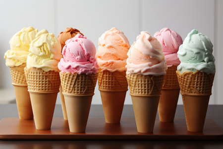 ice cream pastel color professional advertising food photographyの素材