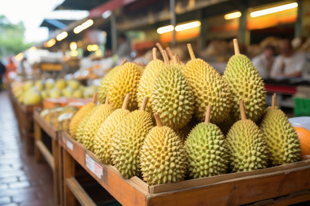Durian Fruits serving ideas professional advertising food photographyの素材