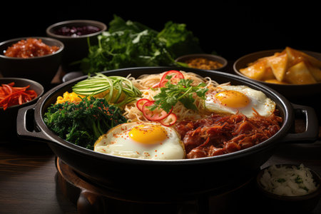 Korean Hot Pot Meal professional advertising food photographyの素材