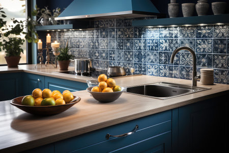 moroccan tiles kitchen splashback professional advertising photographyの素材