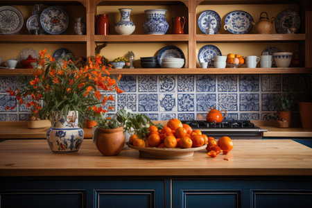 moroccan tiles kitchen splashback professional advertising photographyの素材