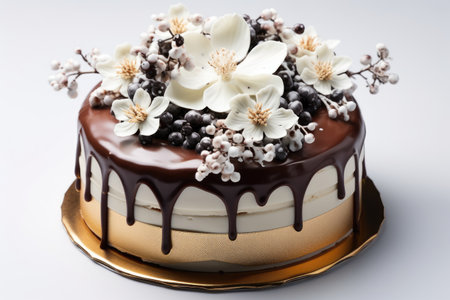 birthday winter cake chocolate advertising food photographyの素材