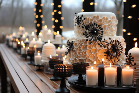 winter cake Wonderland black themeの素材