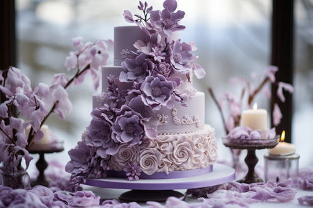 winter cake Wonderland purple themeの素材