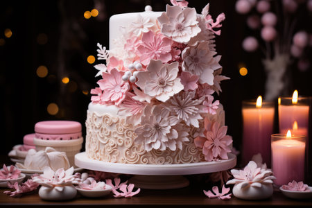 winter cake Wonderland pink themeの素材