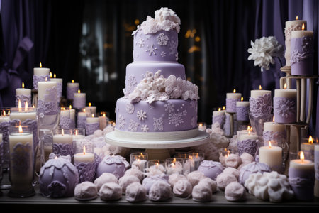 winter cake Wonderland purple themeの素材