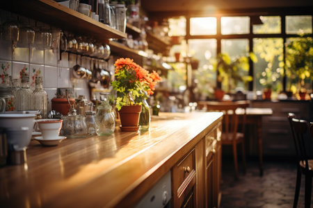 peaceful situation of the morning in the kitchen professional advertising photographyの素材