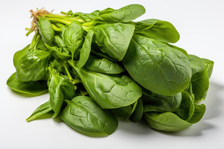spinach leaf vegetables professional advertising food photographyの素材
