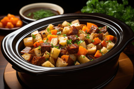 Beef Stew A delicious and filling dish professional advertising food photographyの素材