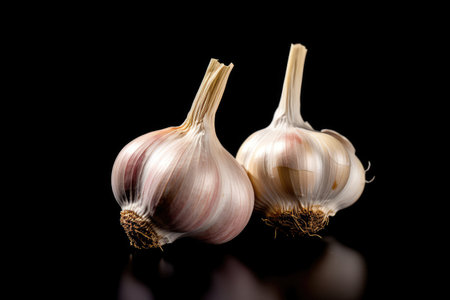 Garlic is ready to be used for cooking professional advertising food photographyの素材