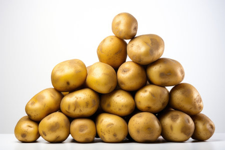 potato in the kitchen table professional advertising food photographyの素材