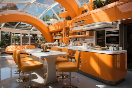 Design modern kitchen architecture professional advertising photographyの素材