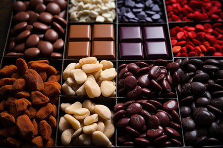 chocolate colorful in the kitchen table professional advertising food photographyの素材