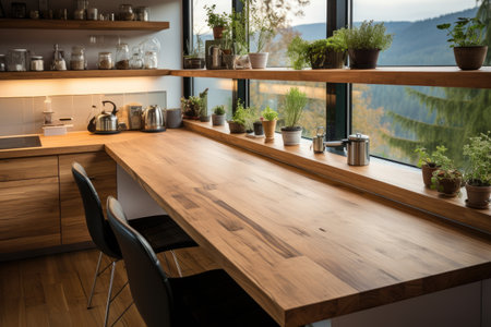 at the small kitchen with countertops professional advertising photographyの素材