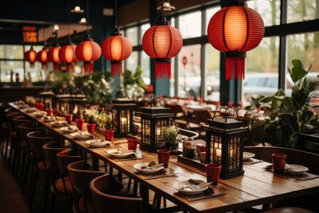 lively busy chinese restaurant professional advertising food photographyの素材